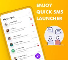 Quick SMS Launcher الملصق