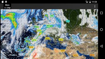 برنامه‌نما WeatherMap+ عکس از صفحه