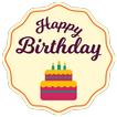 Birthday invitation card maker icon