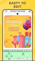 Birthday invitation card maker capture d'écran 2