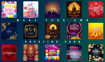 Greeting Cards Maker - All Wishes - Status maker 스크린샷 1