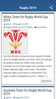 برنامه‌نما Rugby World Cup 2019 - All Updates عکس از صفحه