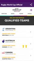 Rugby World Cup Official App capture d'écran 3