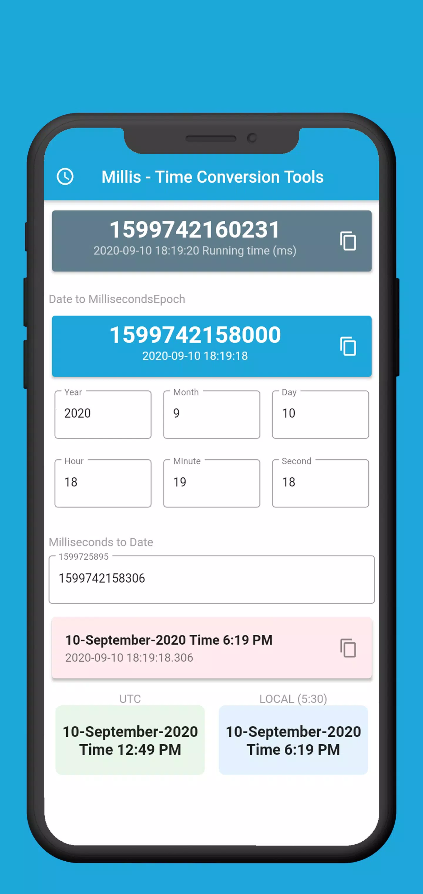 Milliseconds Epoch - Time Conversion Tools APK for Android Download