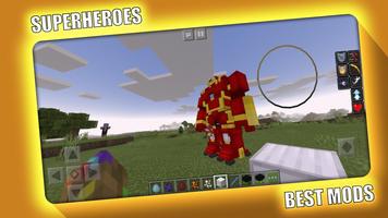 Superheroes Mod for Minecraft  پوسٹر