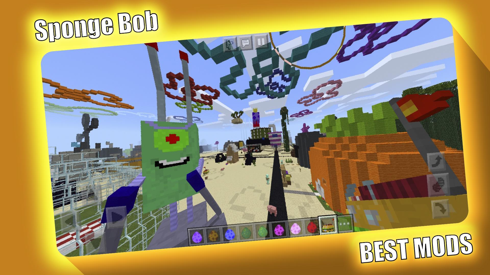 Sponge Bob Mod And Map For Minecraft Pe Mcpe For Android Apk Download