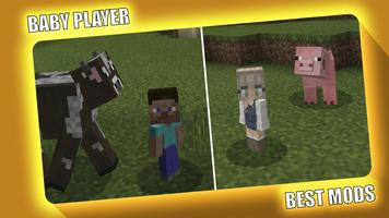 Small Player Mod Minecraft постер