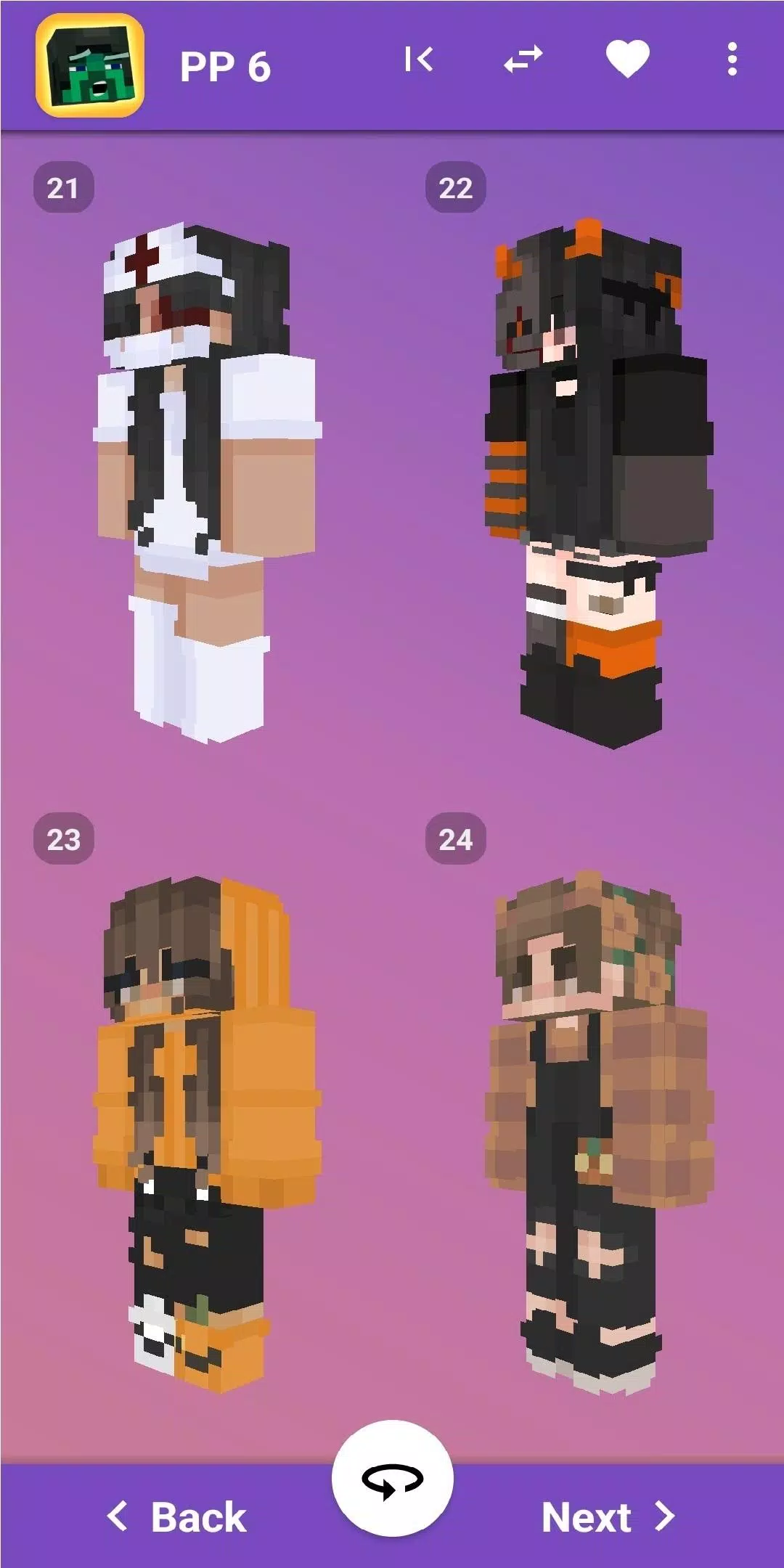 Minecraft Girl Skins Layout