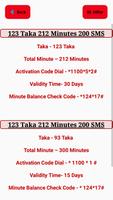 Banglalink Minute & Internet Package capture d'écran 3