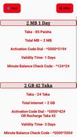 Banglalink Minute & Internet Package capture d'écran 2