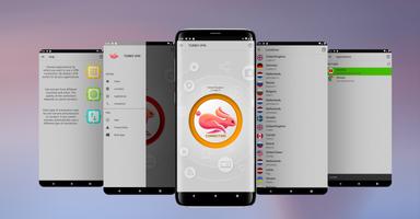 Turbo Vpn - الحرة الآمنة سريع غير محدود VPN الملصق