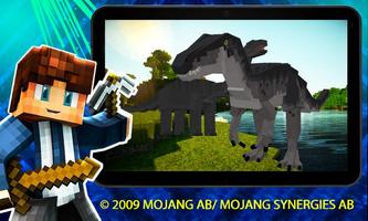 Dinosaur Jurassic mod for mcpe captura de pantalla 2