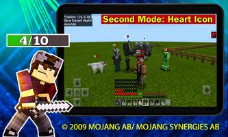 Damage Indicator mods for mcpe تصوير الشاشة 1