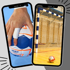 Handball -Hintergrundbilder Zeichen