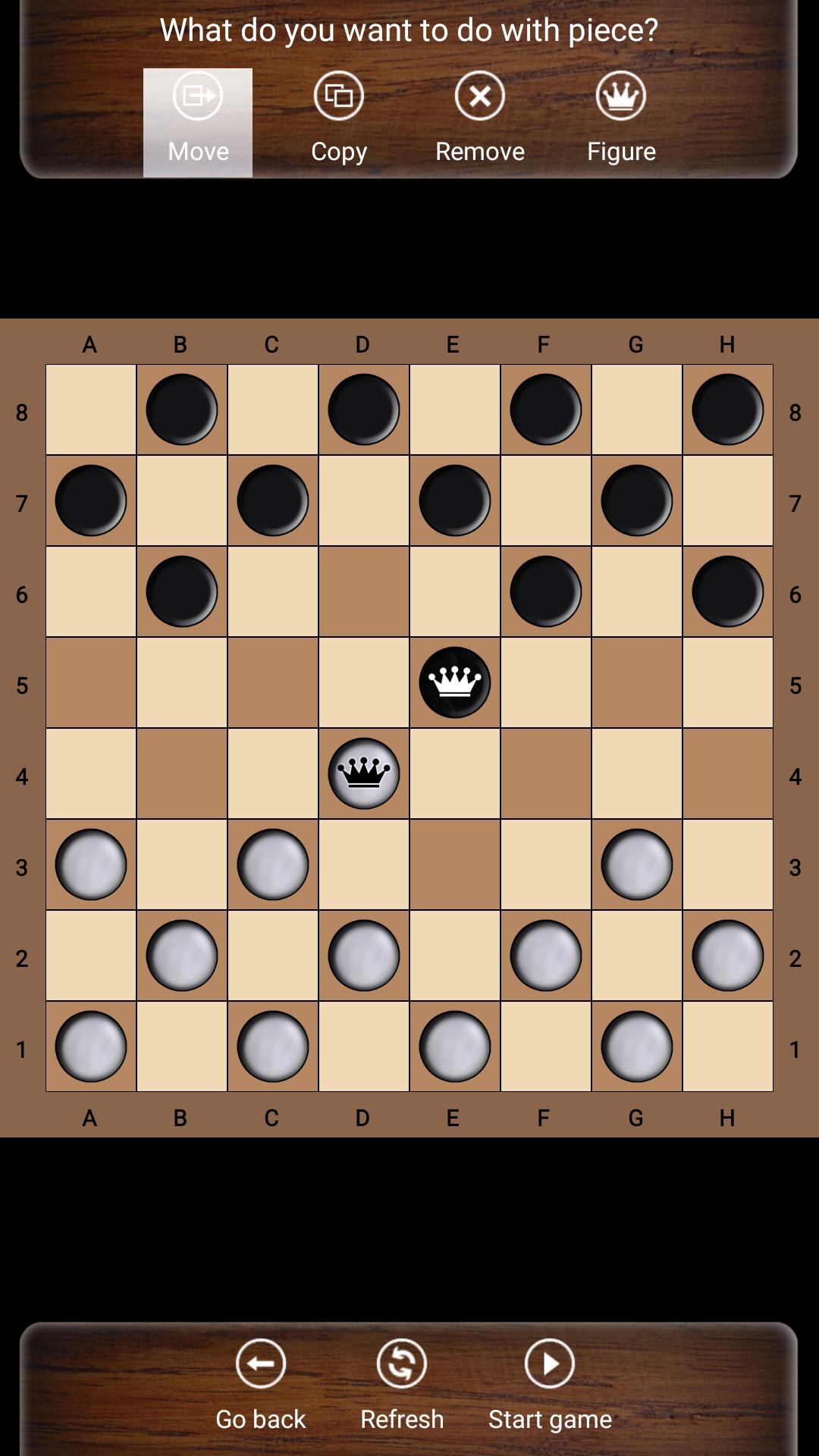 Играть игру шашки на двоих