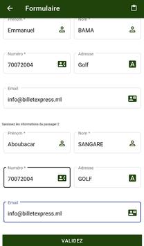 Billet Express Mali تصوير الشاشة 4