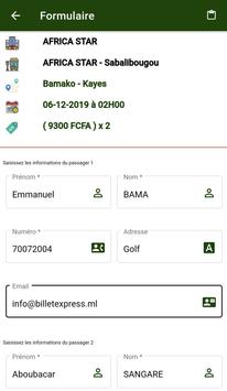 Billet Express Mali screenshot 5