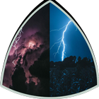 lightning strike alert icon