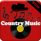 Country Music Mp3 Offline icône