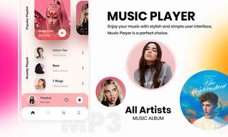 برنامه‌نما Music Player Galaxy-S24 عکس از صفحه