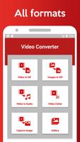 Video Converter: Video to MP3, GIF, Video Cutter Affiche
