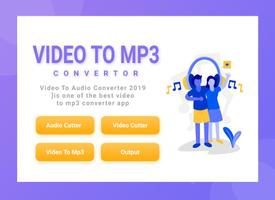 Video to MP3 Converter, Audio Converter plakat