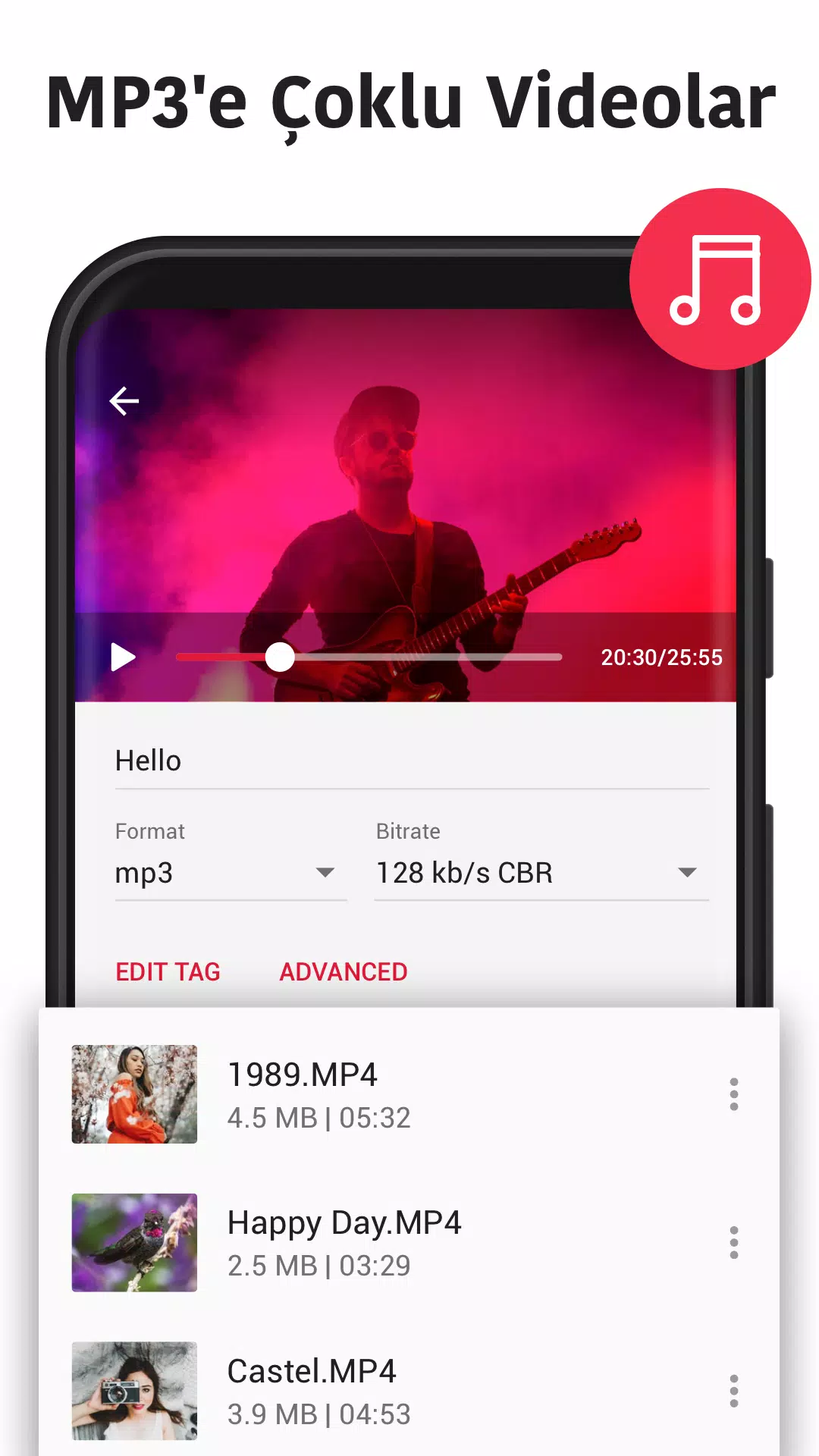 Android için MP3 dönüştürücü-video cevirme - APK'yı İndir