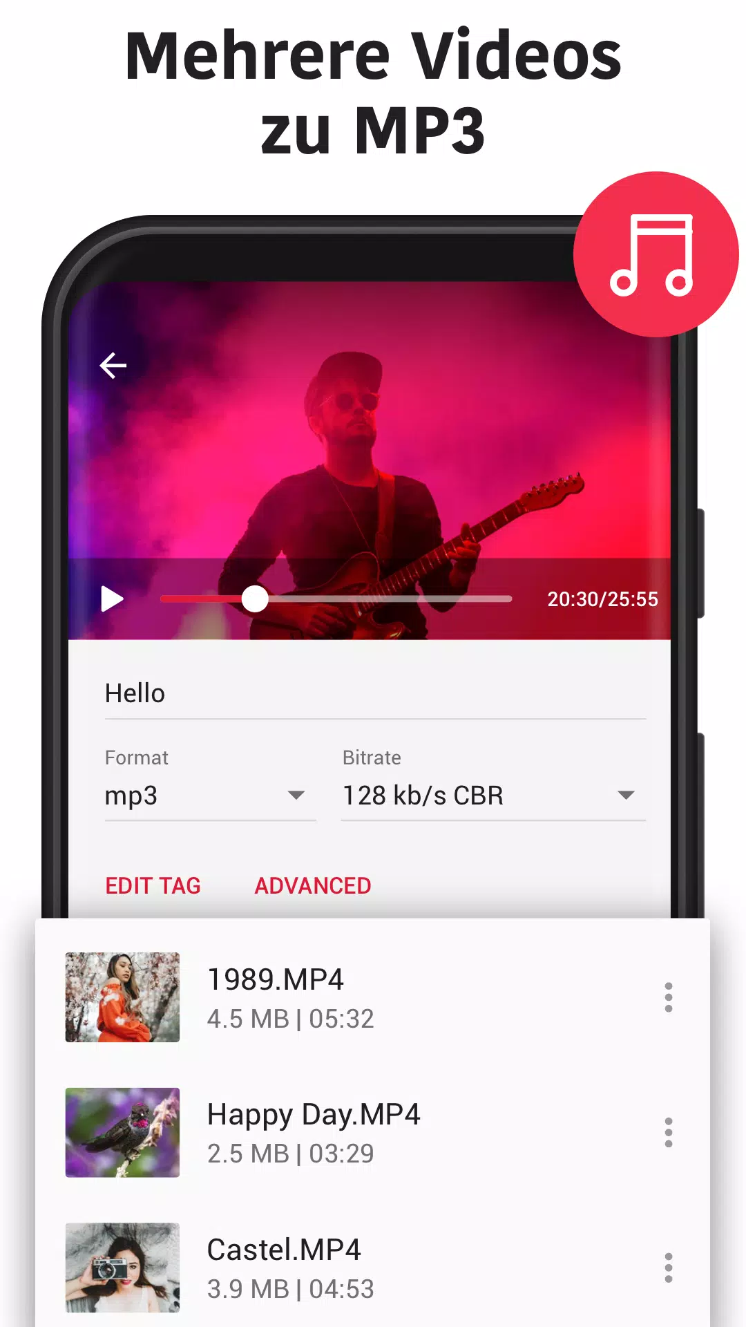 Video zu MP3 Konverter APK für Android herunterladen