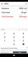Fuel Economy Calculator - MPG and km/L Plakat