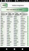 Verbos irregulares en inglés captura de pantalla 1