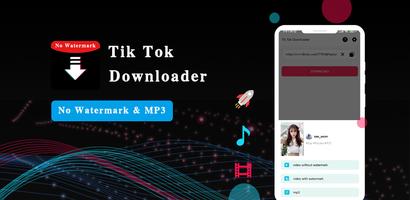 Video Downloader For Tik Tok ポスター