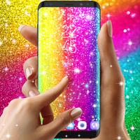 Multi color glitter wallpaper اسکرین شاٹ 3