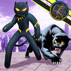 Multi Panther Stickman Rope Hero иконка