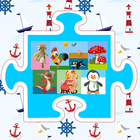 Kids Jigsaw and Sliding Puzzle Game icône