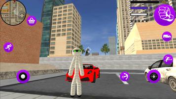 Mummy Stickman Rope Hero City Gangstar Mafia الملصق