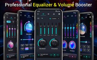Ekualiser-penguat bass &Volume poster
