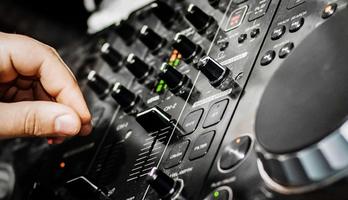 Music DJ mixe musique électronique Affiche