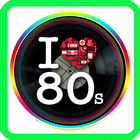 Music Eighties, songs and hits icon