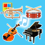 Musical Instruments Sounds ไอคอน