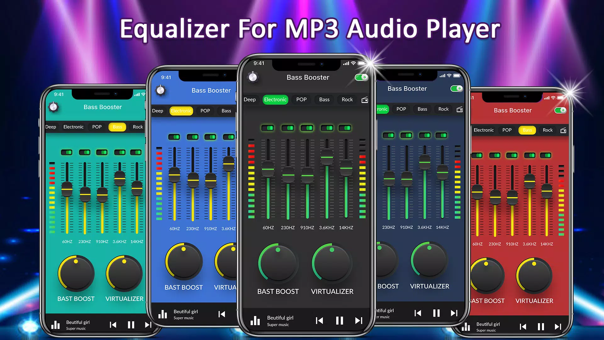 Music Equalizer – Bass Booster APK pour Android Télécharger
