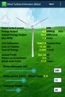 Wind Turbine Estimator beta capture d'écran 1