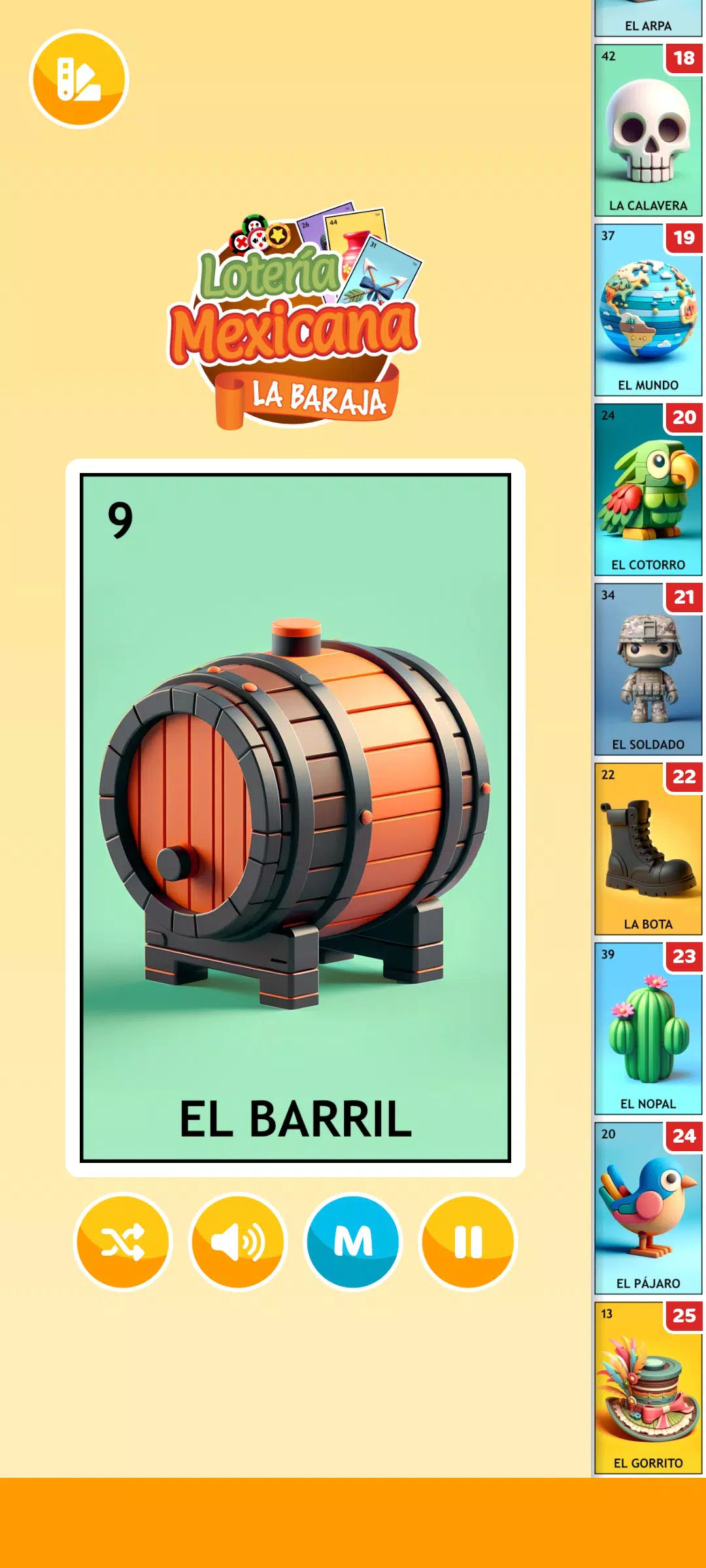 Lotería Mexicana - La Baraja