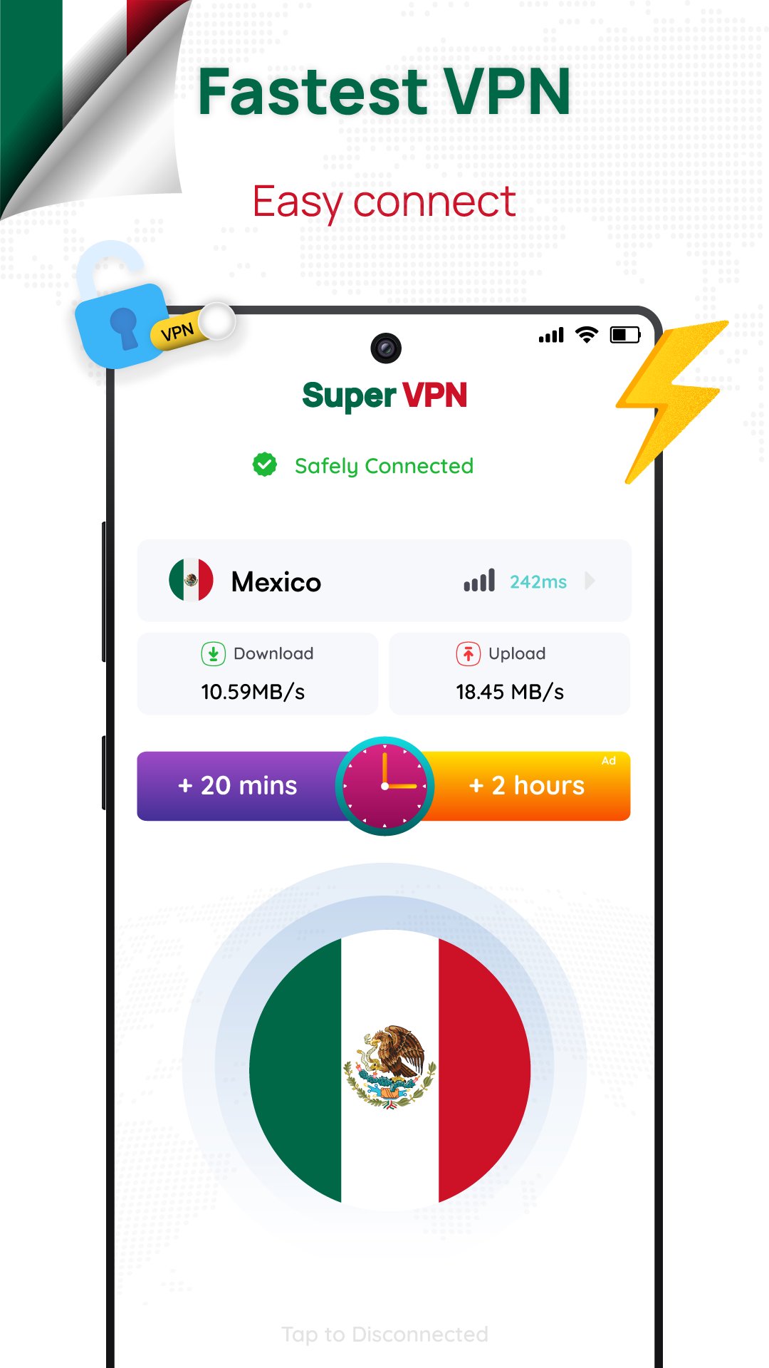 Android İndirme için Mexico VPN Get Mexico IP APK