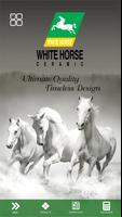 White Horse Ceramic poster