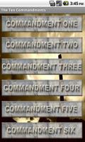 The Bible Ten Commandments KJV Affiche