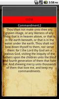 The Bible Ten Commandments KJV capture d'écran 2