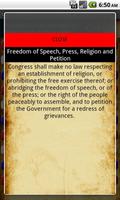 US Constitution Bill of Rights capture d'écran 1