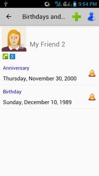 Birthdays & Other Events Reminder 截图 1