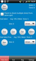 Golf GPS Club Length Plakat