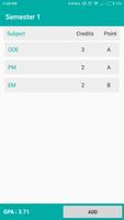 UMP CGPA Calculator imagem de tela 1